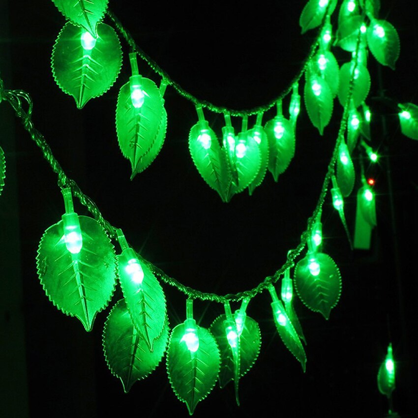 Green Leaf LED String Light